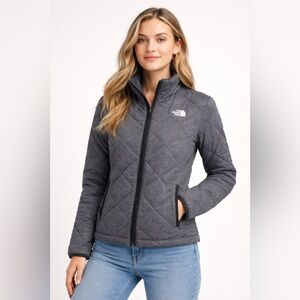 🧥 The North Face Women’s Quilted Jacket – Size Small, Dark Charcoal EUC
